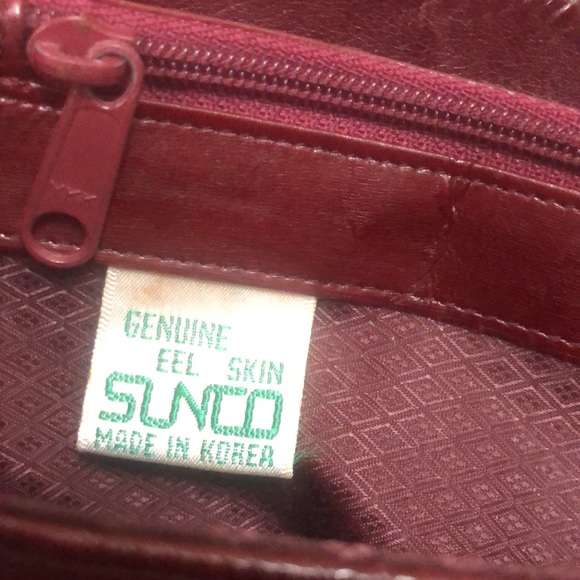 Sunco | Vintage Eel Skin Leather Purse - Picture 8 of 11